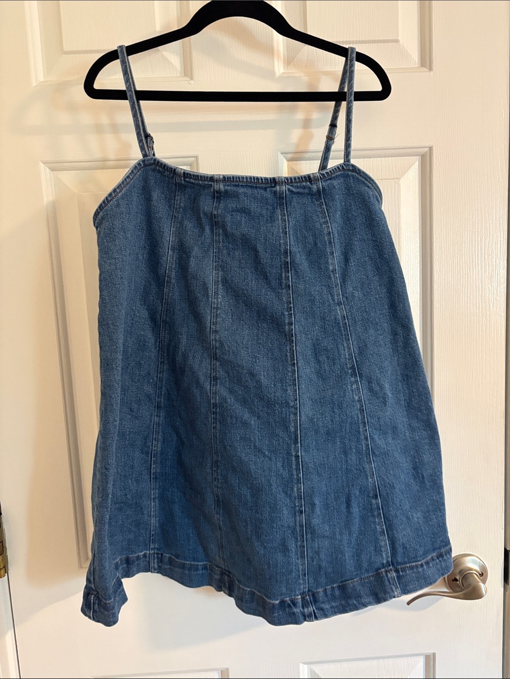 Women's Denim Spaghetti-Strap Skirt - Altar’d state